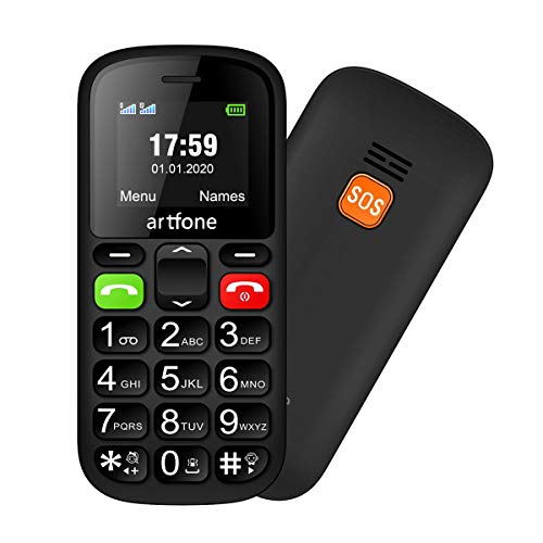 Artfone CS181 Teléfono Móvil para Personas Mayores con Botón SOS