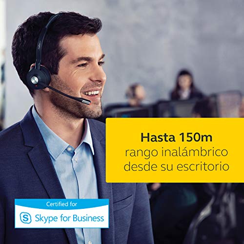 El auricular inalámbrico Jabra Engage 65 On-Ear DECT para llamadas nítidas y seguras en el entorno de trabajo