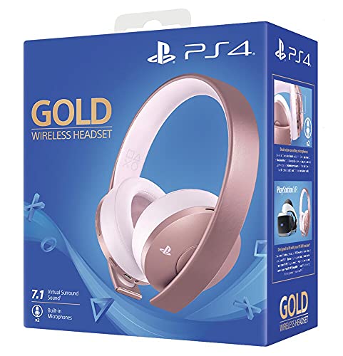 Auriculares Sony Inalámbricos Oro Rosa para PS4