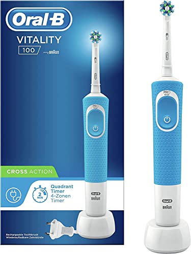 Cepillo de Dientes Eléctrico Oral-B Vitality 100 con Tecnología Braun y  Temporizador, Azul – Shopavia