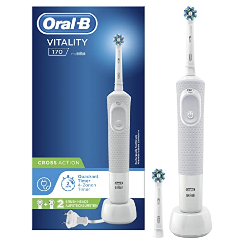 Cepillo de Dientes Eléctrico Oral-B Vitality 170 con 2 Cabezales de Recambio  – Shopavia