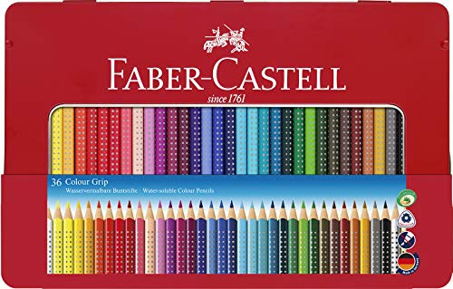 Lápices Acuarelables Faber Castell Goldfaber Caja Metálica - 36