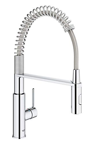 Grifo de cocina con caño extraíble grohe feel en cromado 2025