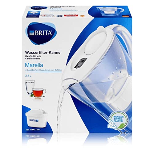 Brita Jarras de filtrado - Jarra filtrante Marella XL Memo, volumen 3,5 l,  filtro MX PRO, azul 1052778
