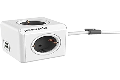 Ladrón de corriente y USB PowerCube Allocacoc – 4 enchufes