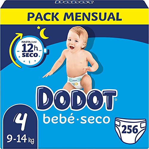 Pañales Dodot Bebé-Seco T4 (9-14 kg) 256 uds – Shopavia
