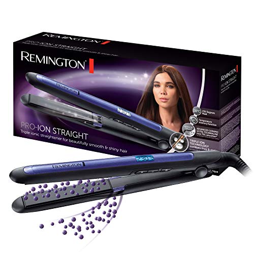 Plancha de Pelo Remington Pro Ion, Tecnología Iónica Triple, Placas  Cerámicas Flotantes – Shopavia