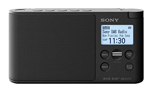 Radio portátil Sony DAB/DAB+/FM con pantalla LCD y 10 presintonías – Negro  – Shopavia