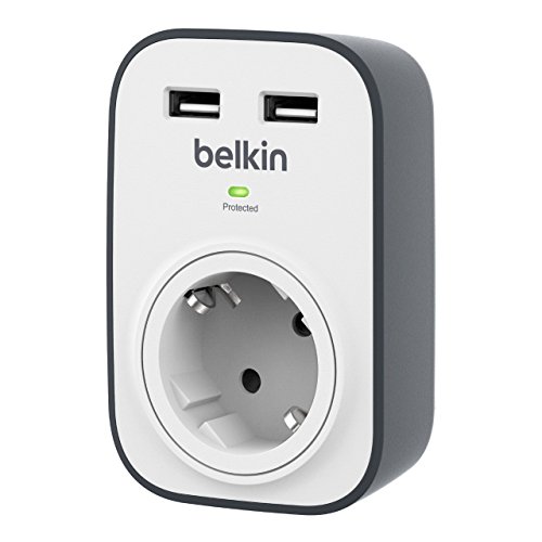 Belkin regleta Enchufe USB con protección contra sobretensiones de