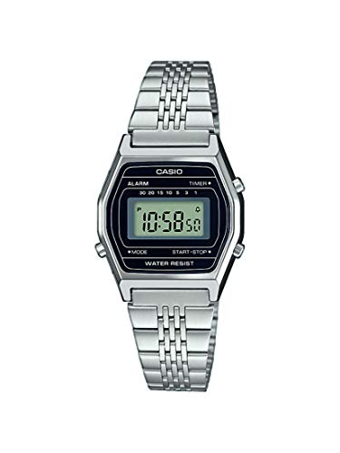 Reloj Casio Mujer Plata con Cronómetro y Alarma – Shopavia