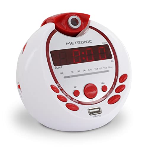 Reloj Despertador Digital Alarma Lcd Proyector Hora En Techo GENERICO