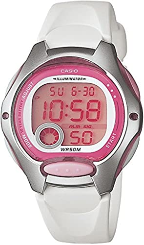 Reloj Digital Casio LW-200-7A para Mujer, Correa Blanca – Shopavia