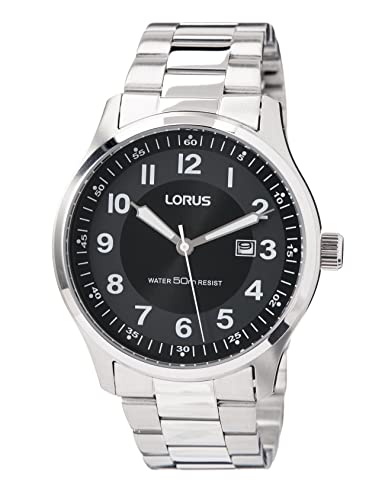 Reloj Lorus Hombre Acero Inoxidable Negro 50m – Shopavia