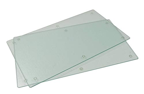 Placas cubre vitrocerámica 2x40x52 2 piezas cristal antisalpicaduras mármol  5903515201762