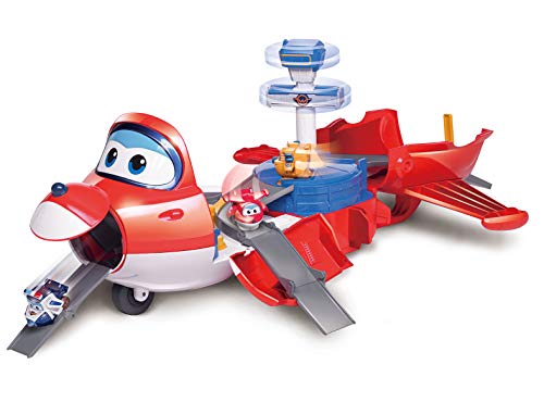 Super Wings Playset Jett's Takeoff Tower Jett Pop Transforming