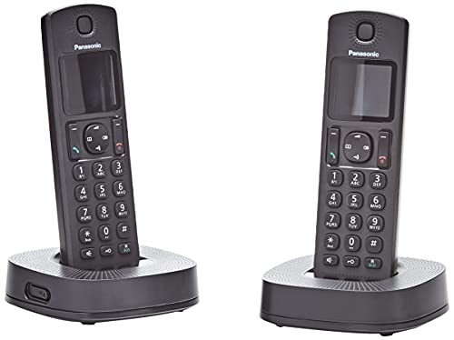 Teléfono Fijo Inalámbrico Panasonic TGC312SPB Dúo con Bloqueo de Llamadas y  Modo ECO – Shopavia