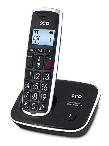 Teléfono inalámbrico SPC Comfort Kaiser con teclas y pantalla grandes –  Shopavia