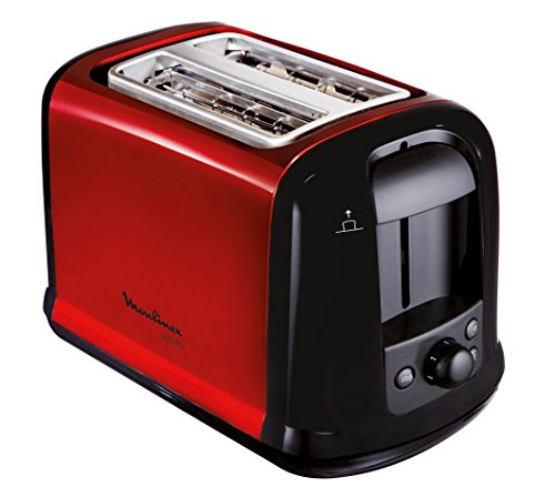 Tostadora Moulinex Subito LT261D, 850W, Acero Inoxidable/Negro/Rojo –  Shopavia