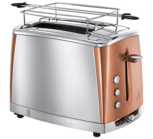 Tostadora Russell Hobbs Luna Copper – 2 Ranuras Cortas, Funciones Variadas,  Diseño Elegante – Shopavia